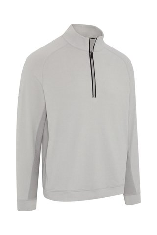 Callaway Brushed Rib 1/4 Zip sudadera de hombre, concrete