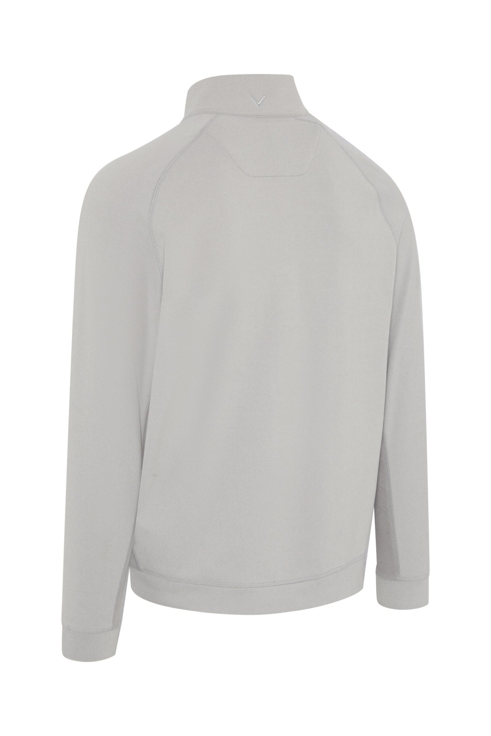 Callaway Brushed Rib 1/4 Zip sudadera de hombre, concrete