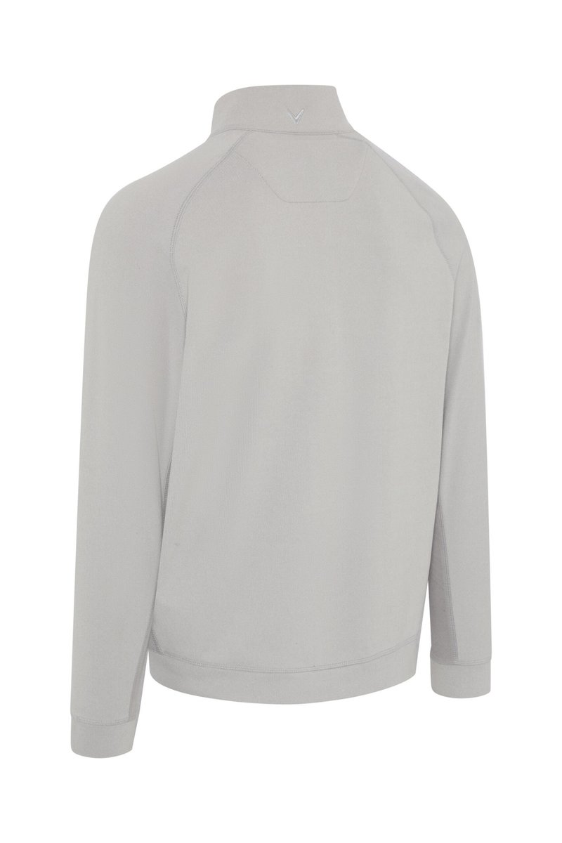 Callaway Brushed Rib 1/4 Zip sudadera de hombre, concrete