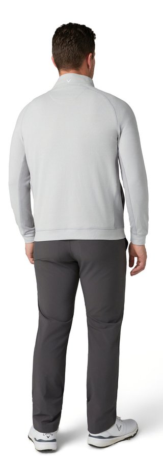 Callaway Brushed Rib 1/4 Zip sudadera de hombre, concrete