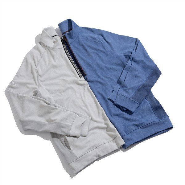 Callaway Brushed Rib 1/4 Zip sudadera de hombre, peacoat heather