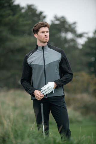Callaway 1/2 Zip Wind chaqueta cortavientos para hombre, caviar