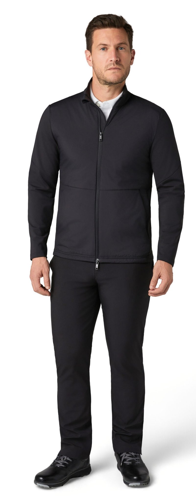 Callaway Mixed Media Full Zip chaqueta de hombre, caviar