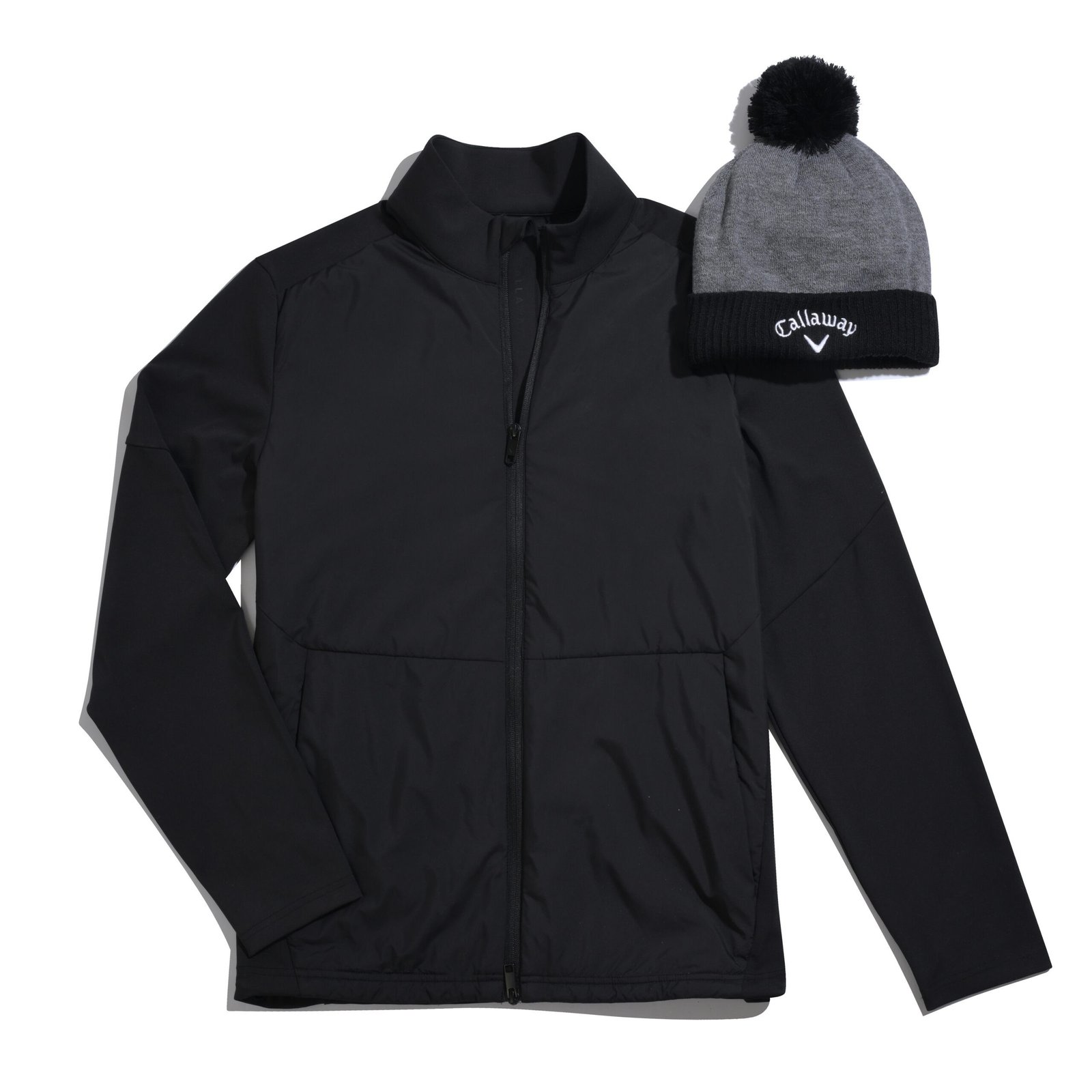 Callaway Mixed Media Full Zip chaqueta de hombre, caviar