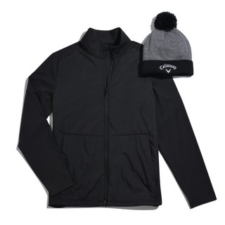Callaway Mixed Media Full Zip chaqueta de hombre, caviar