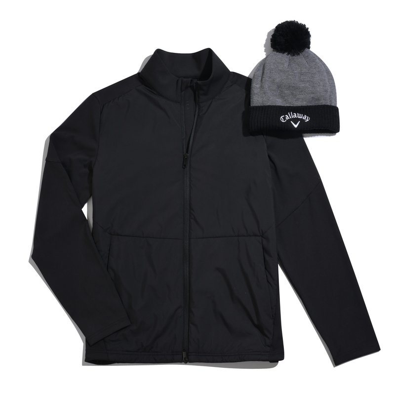 Callaway Mixed Media Full Zip chaqueta de hombre, caviar