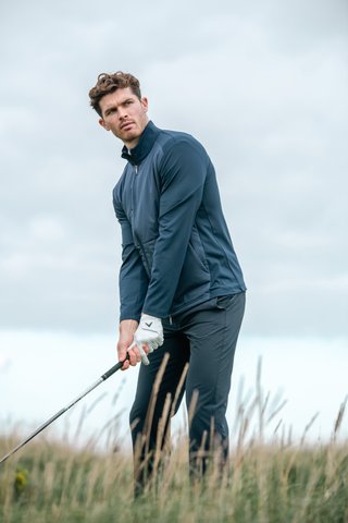 Callaway Mixed Media Full Zip chaqueta de hombre, peacoat