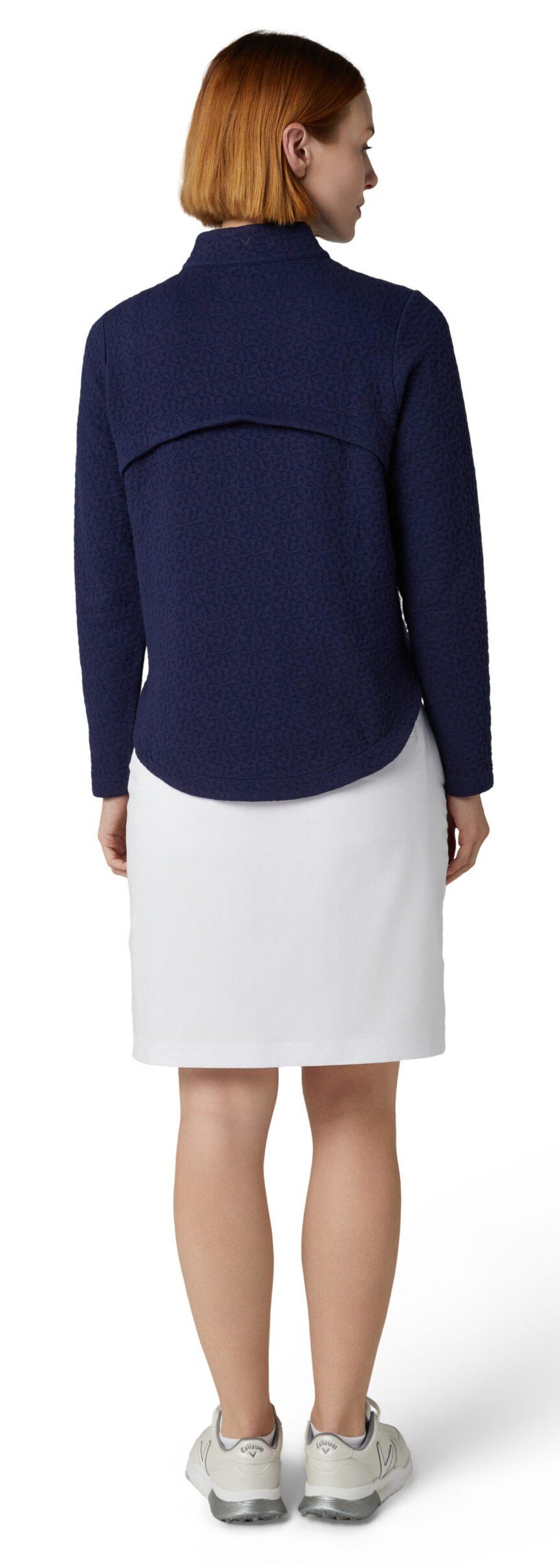Callaway 1/2 Zip Quilted Knit sudadera de mujer, peacoat