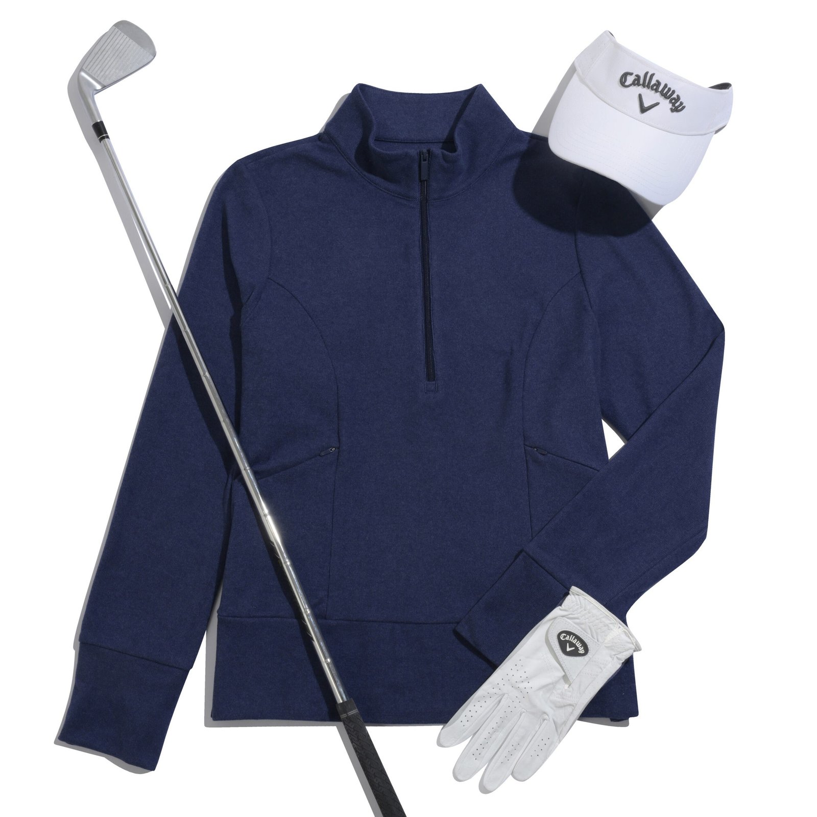 Callaway 1/2 Zip Soft Touch sudadera de mujer, peacoat