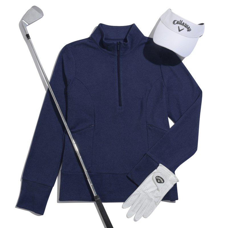 Callaway 1/2 Zip Soft Touch sudadera de mujer, peacoat