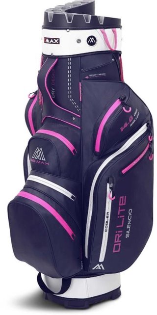 Big Max Dri Lite Silencio 2 Organizer cart bag, steel blue/plata/fuchsia