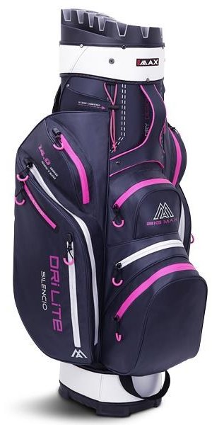 Big Max Dri Lite Silencio 2 Organizer cart bag, steel blue/plata/fuchsia