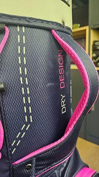 Big Max Dri Lite Silencio 2 Organizer cart bag, steel blue/plata/fuchsia