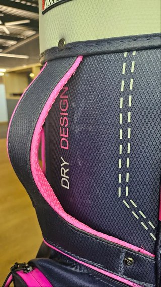 Big Max Dri Lite Silencio 2 Organizer cart bag, steel blue/plata/fuchsia