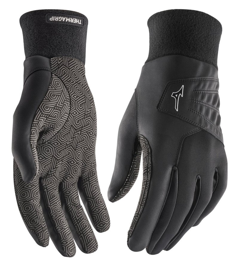 Mizuno Thermagrip guantes de golf para hombre, negro