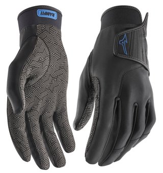 Mizuno Rainfit guantes de golf para hombre (par), negro
