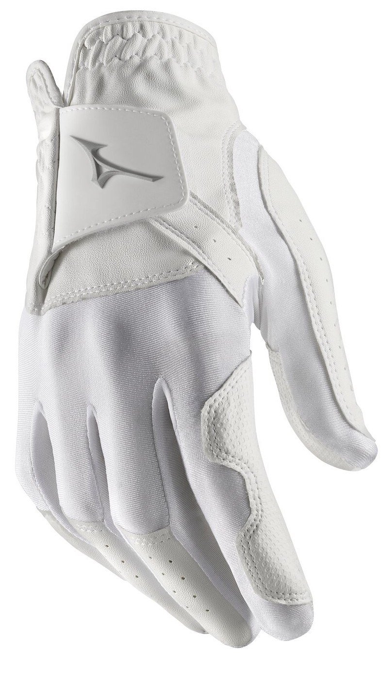 Mizuno Stretch guante de golf para mujer, blanco