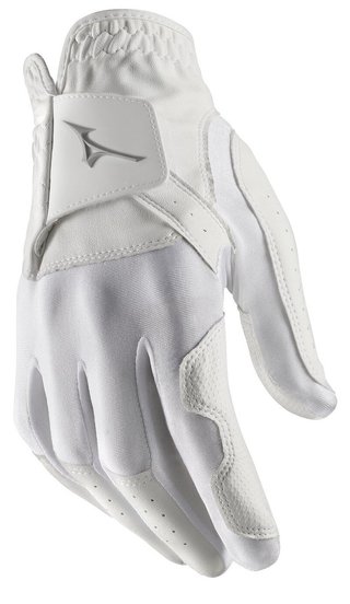 Mizuno Stretch guante de golf para mujer, blanco