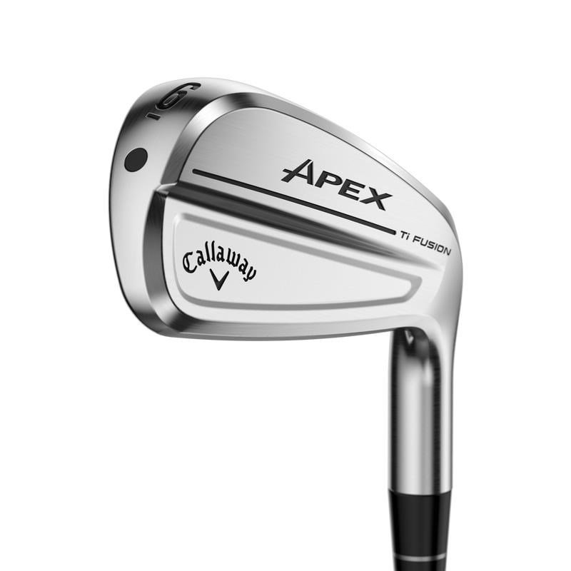 Callaway Apex Ti Fusion 250 Plated hierros de hombre, grafito