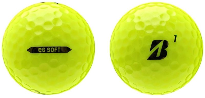 Bridgestone e6 Soft pelotas de golf 2025, amarillas