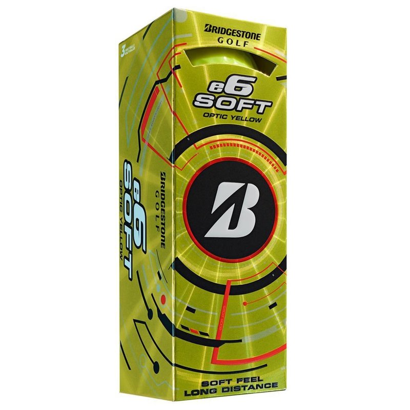 Bridgestone e6 Soft pelotas de golf 2025, amarillas