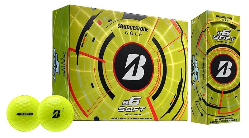 Bridgestone e6 Soft pelotas de golf 2025, amarillas