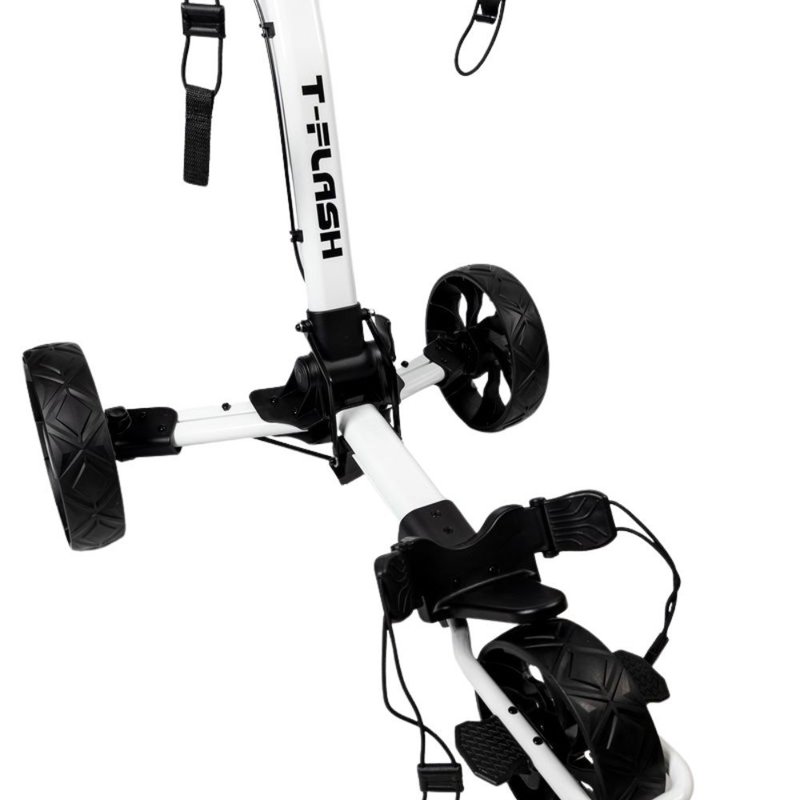 Axglo TriLite T-Flash carbon decor carrito manual, blanco/negro