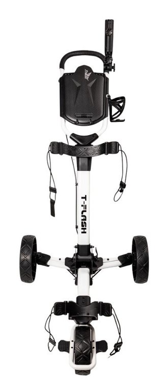 Axglo TriLite T-Flash carbon decor carrito manual, blanco/negro
