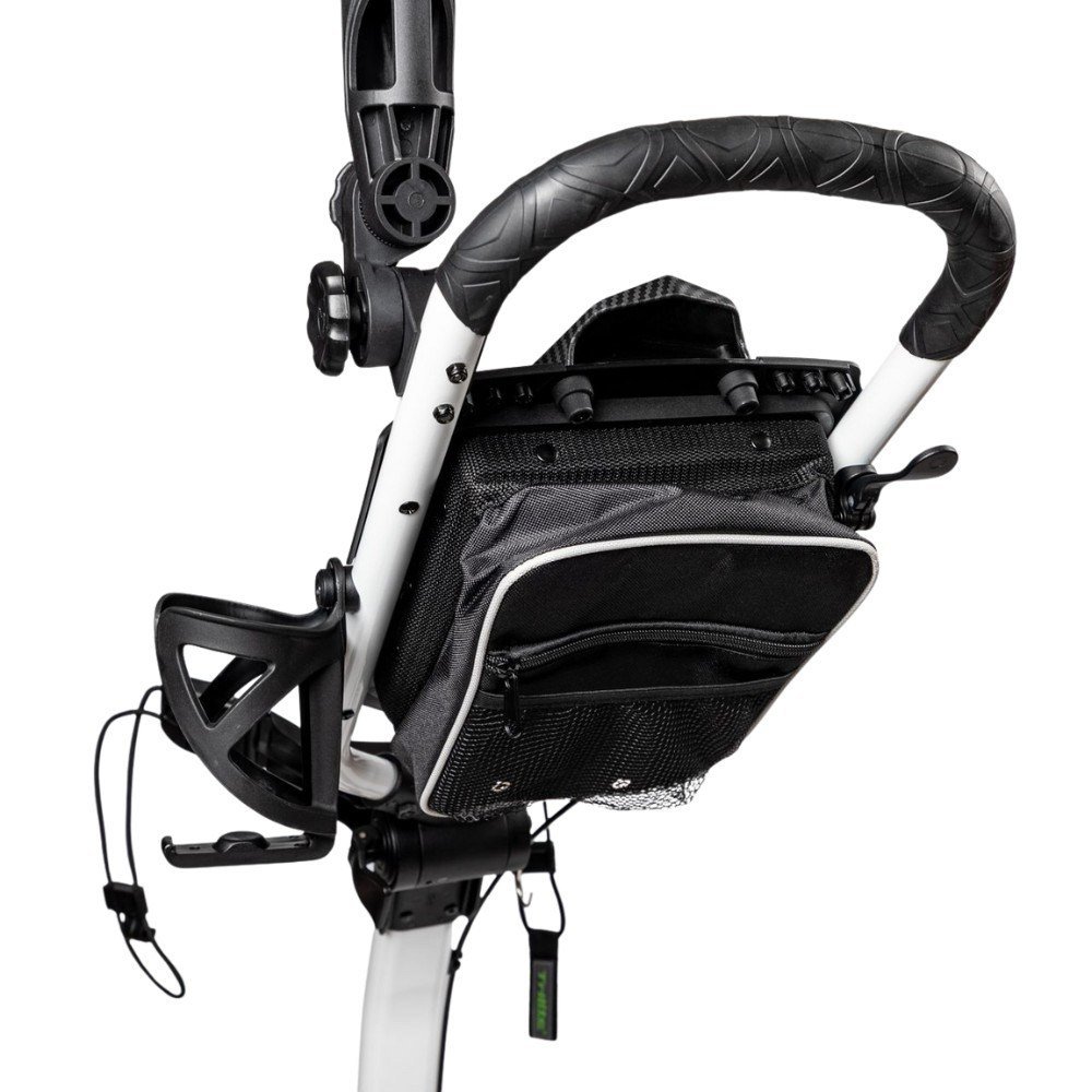 Axglo TriLite T-Flash carbon decor carrito manual, blanco/negro