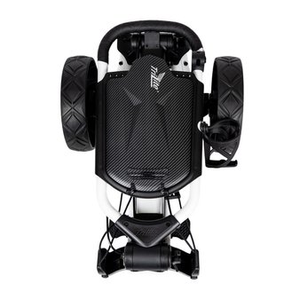 Axglo TriLite T-Flash carbon decor carrito manual, blanco/negro