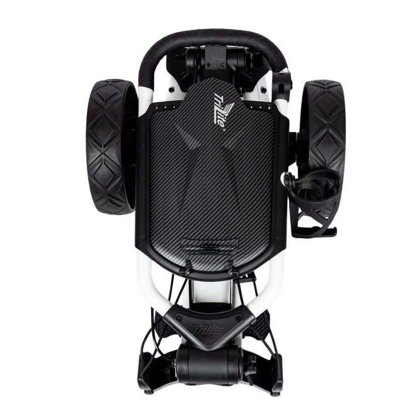 Axglo TriLite T-Flash carbon decor carrito manual, blanco/negro