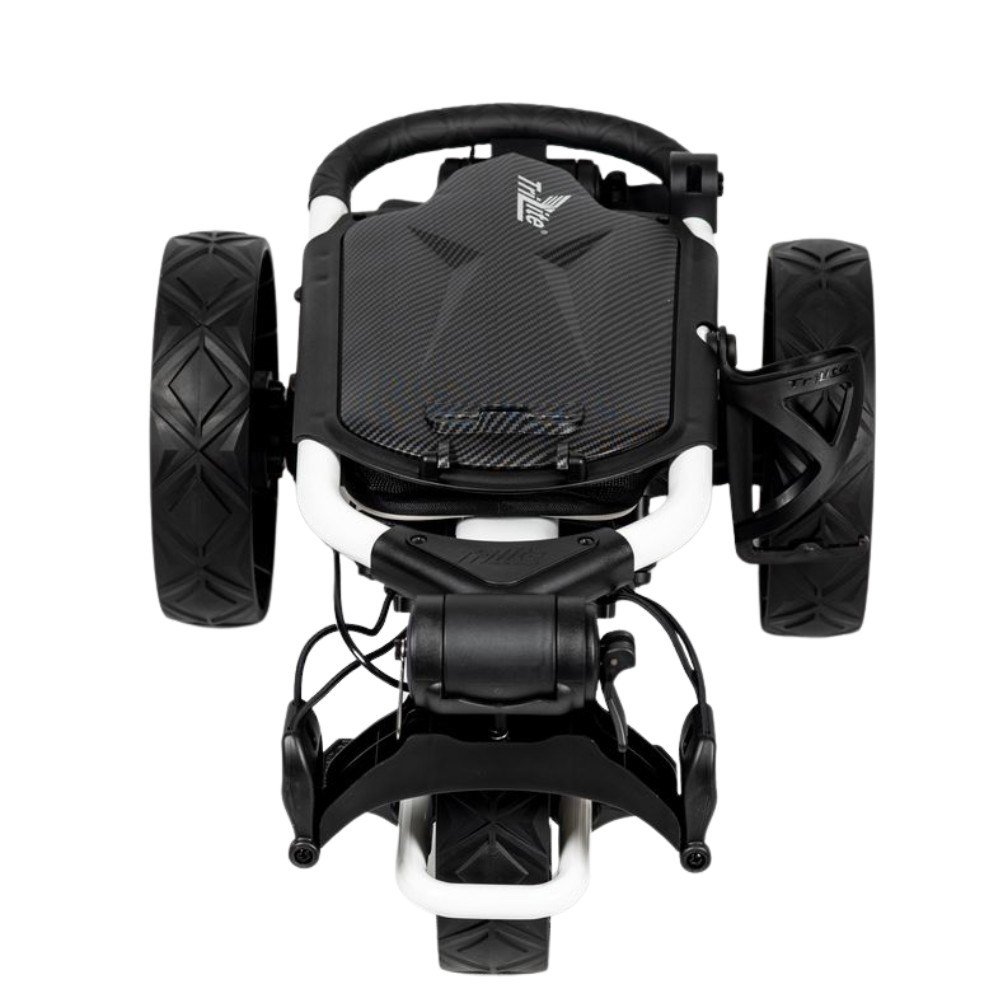 Axglo TriLite T-Flash carbon decor carrito manual, blanco/negro