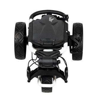 Axglo TriLite T-Flash carbon decor carrito manual, blanco/negro