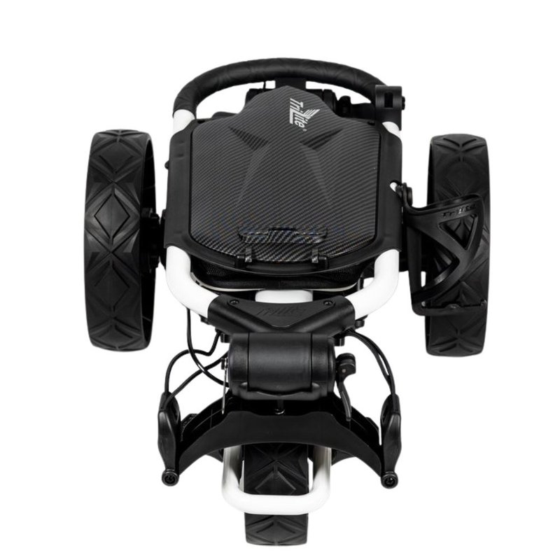 Axglo TriLite T-Flash carbon decor carrito manual, blanco/negro
