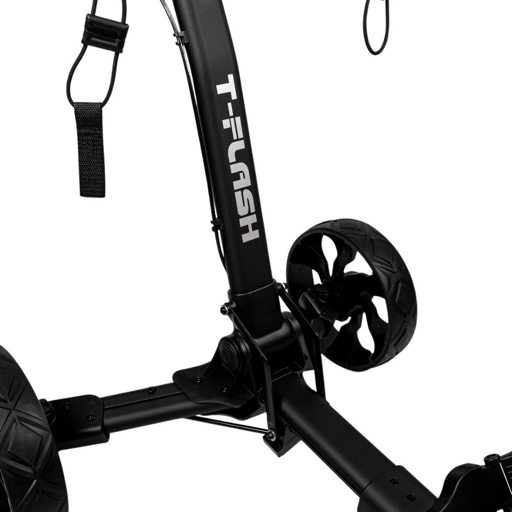Axglo TriLite T-Flash carbon decor carrito manual de golf, negro/negro