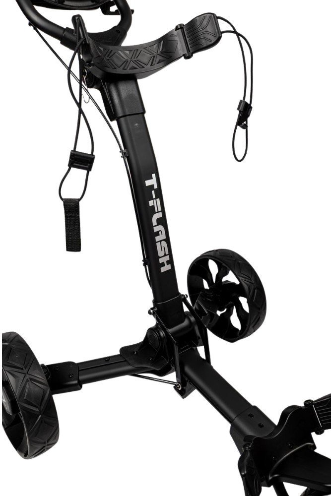 Axglo TriLite T-Flash carbon decor carrito manual de golf, negro/negro