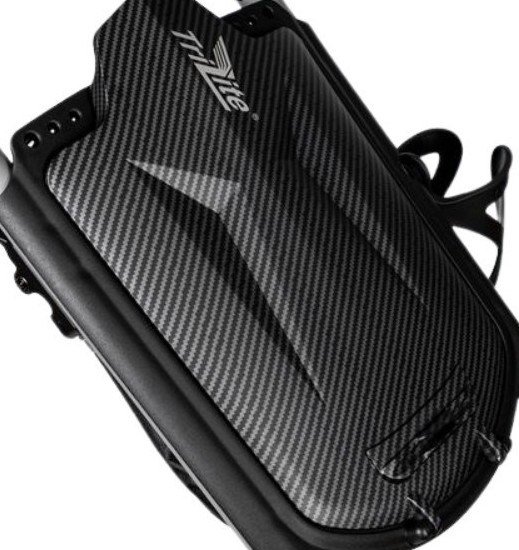 Axglo TriLite T-Flash carbon decor carrito manual de golf, negro/negro