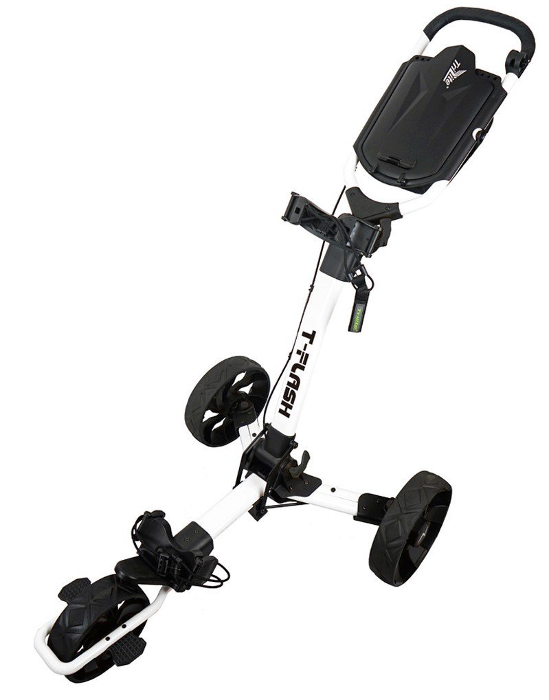 Axglo TriLite T-Flash carrito manual de golf, blanco/negro