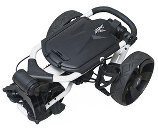 Axglo TriLite T-Flash carrito manual de golf, blanco/negro