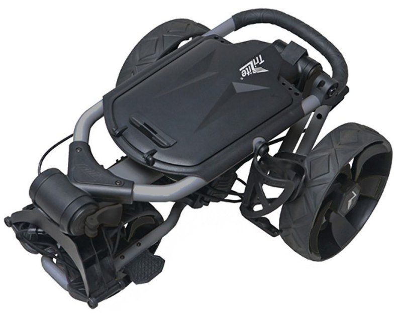 Axglo TriLite T-Flash carrito manual de golf, gris/negro