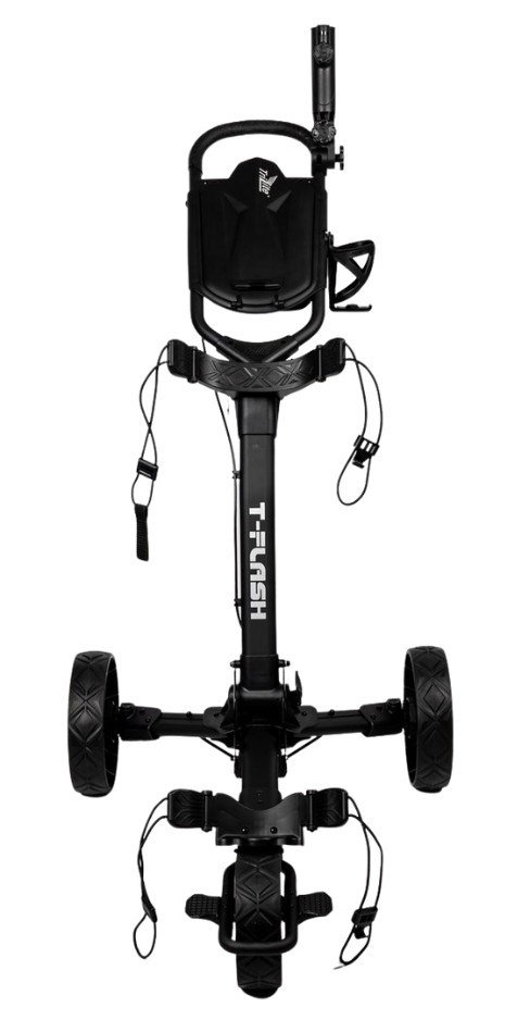 Axglo TriLite T-Flash carrito manual de golf, negro/negro