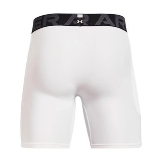 Under Armour HeatGear Shorts bóxer de compresión para hombre, blanco