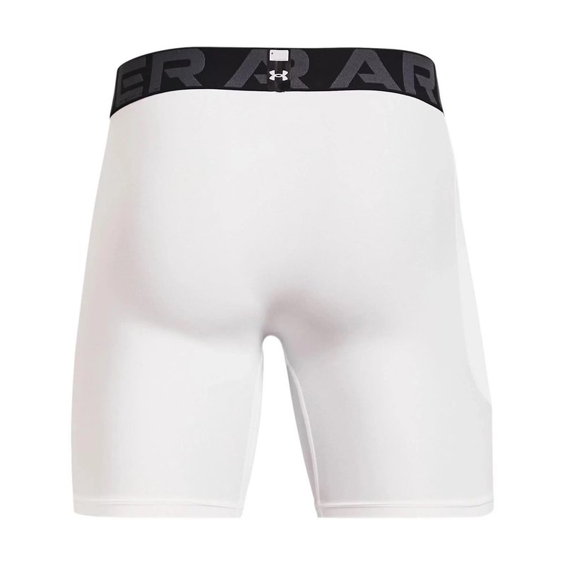 Under Armour HeatGear Shorts bóxer de compresión para hombre, blanco