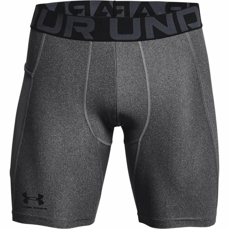 Under Armour HeatGear Shorts bóxer de compresión para hombre, carbon heather/black