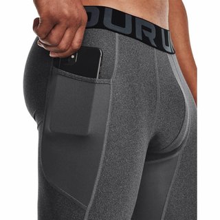 Under Armour HeatGear Shorts bóxer de compresión para hombre, carbon heather/black