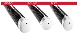 Golf Pride Reverse Taper Flat Medium grip para putter, blanco