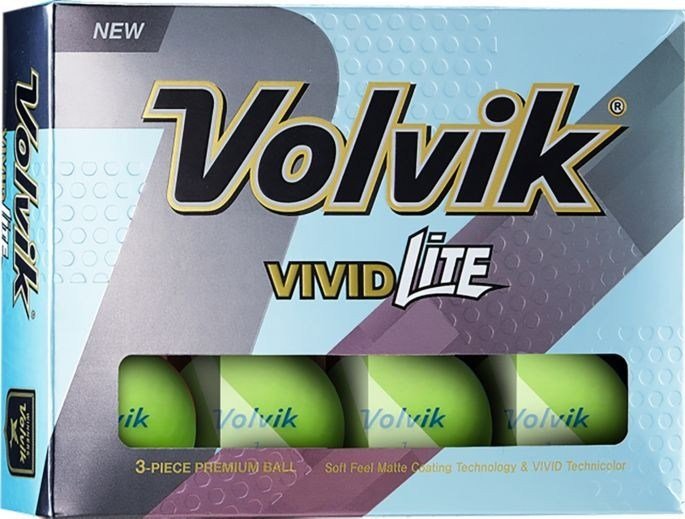 Volvik VIVID Lite pelotas de golf, verdes