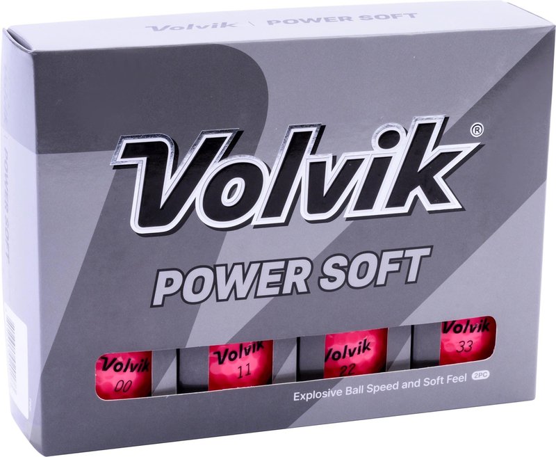 Volvik POWER Soft pelotas de golf, rosas