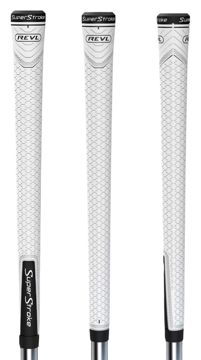 Super Stroke Superstroke REVL Player Club grip, blanco/negro, STANDARD