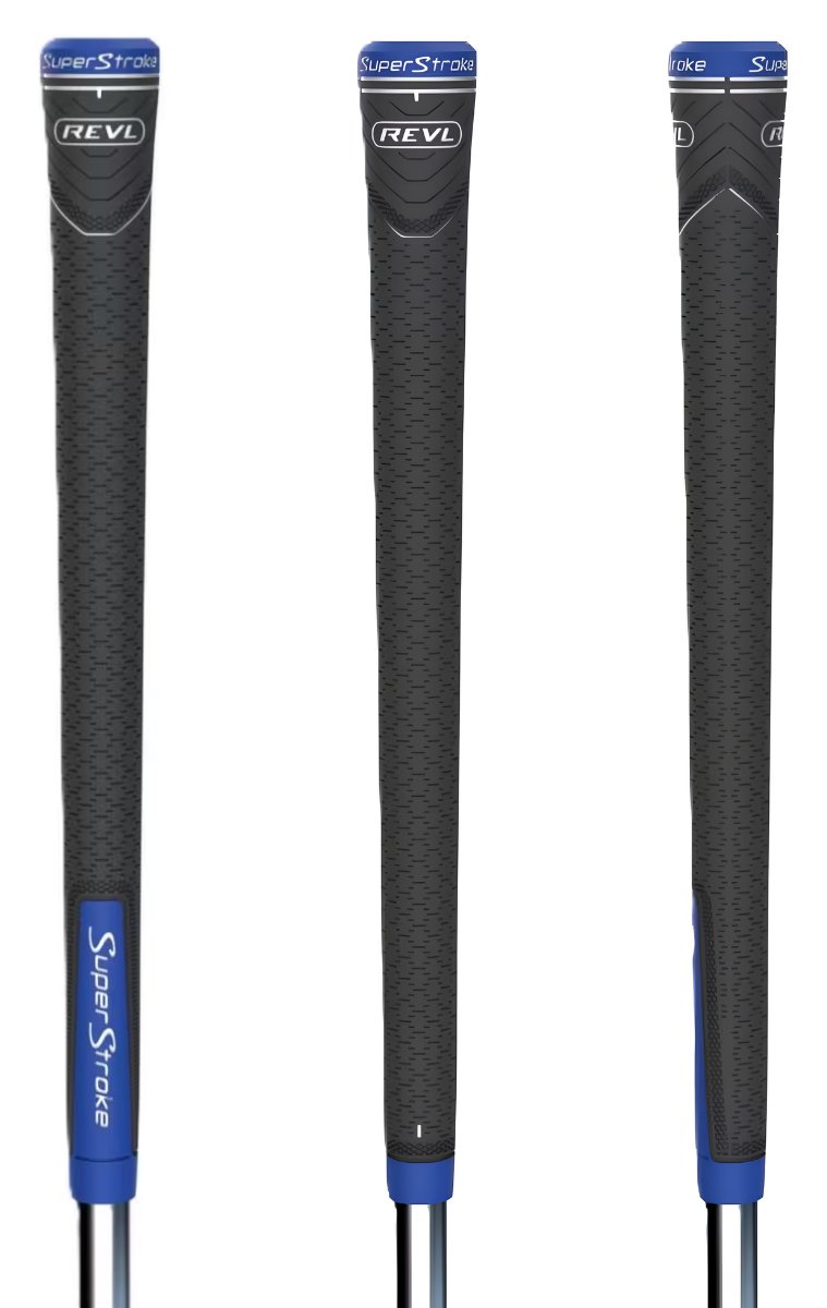 Super Stroke Superstroke REVL Player Club grip, gris/azul, STANDARD